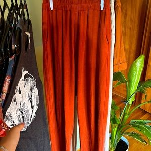 Linen Rayon blend pants